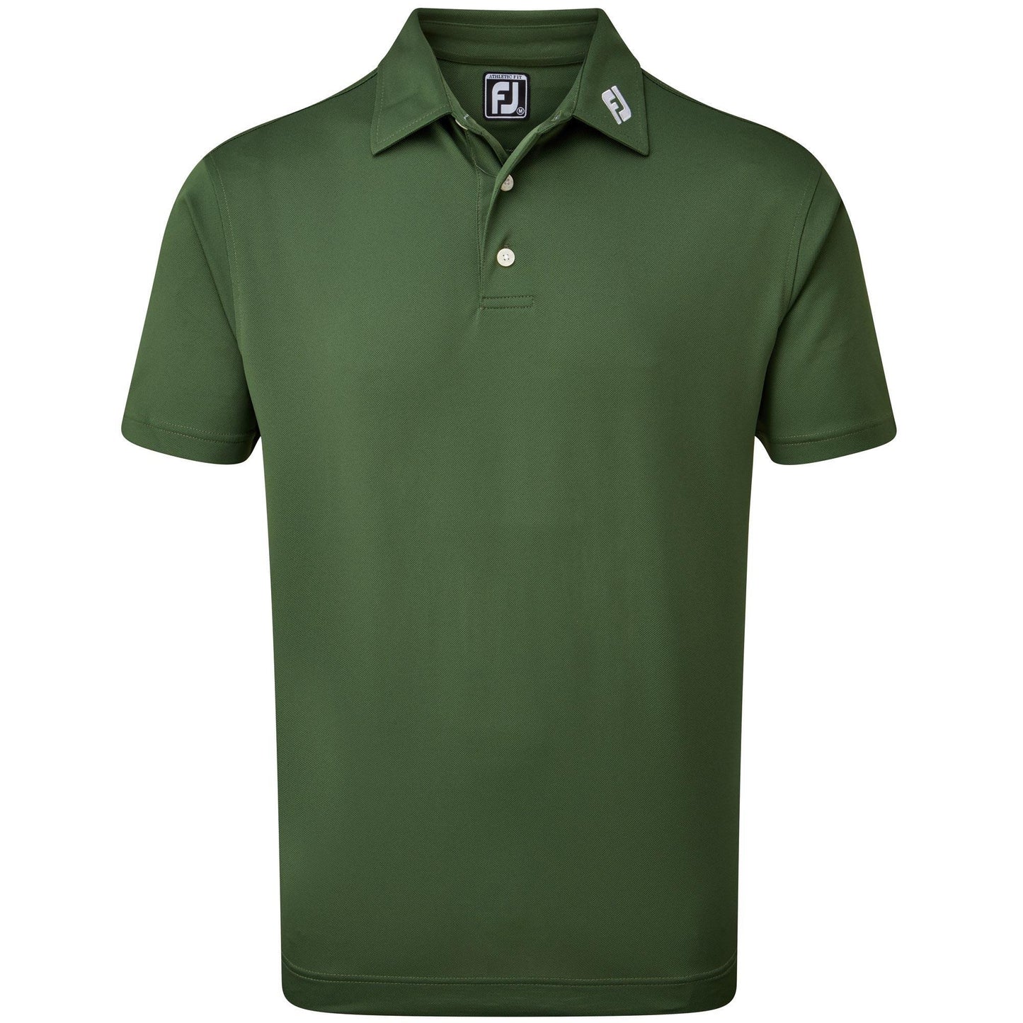 FootJoy Stretch Pique Solid Herrengolfpoloshirt Gruen