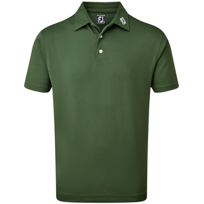 FootJoy Stretch Pique Solid Herrengolfpoloshirt Gruen