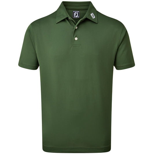FootJoy Stretch Pique Solid Herrengolfpoloshirt Gruen