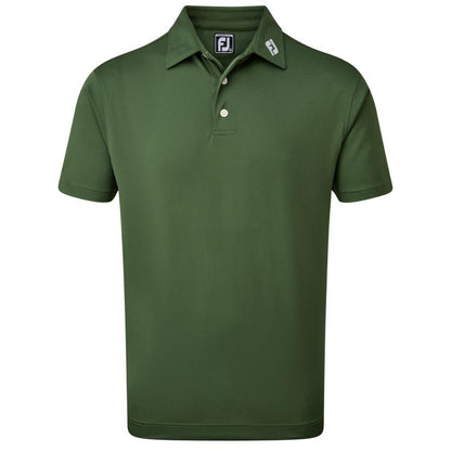 FootJoy Stretch Pique Solid Herrengolfpoloshirt Gruen