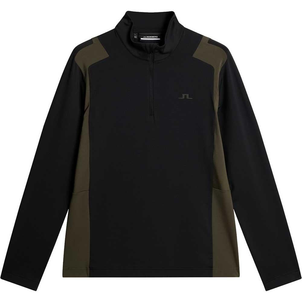 Lindeberg Lukas Quarter Zip Mid Layer Herren-Pullover Black