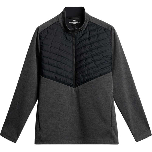 Lindeberg Raph Quilt Hybrid Herren-Pullover Asphalt-Black