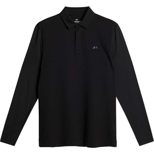 Lindeberg Sean Hybrid LS Herrenpolo Black