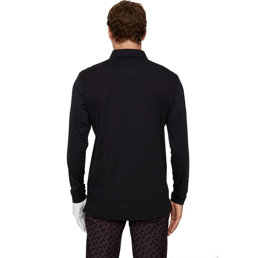 Lindeberg Sean Hybrid LS Herrenpolo Black