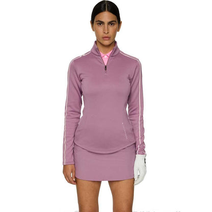 Lindeberg Nefe Quarter Zip Mid Layer Damenpullover Very Grape