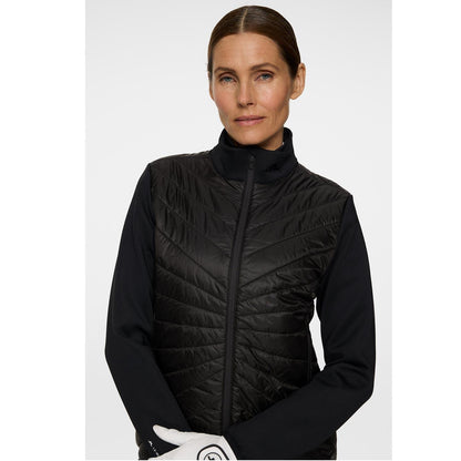 Lindeberg Madde Quilt Hybrid Golfjacke Damen Black