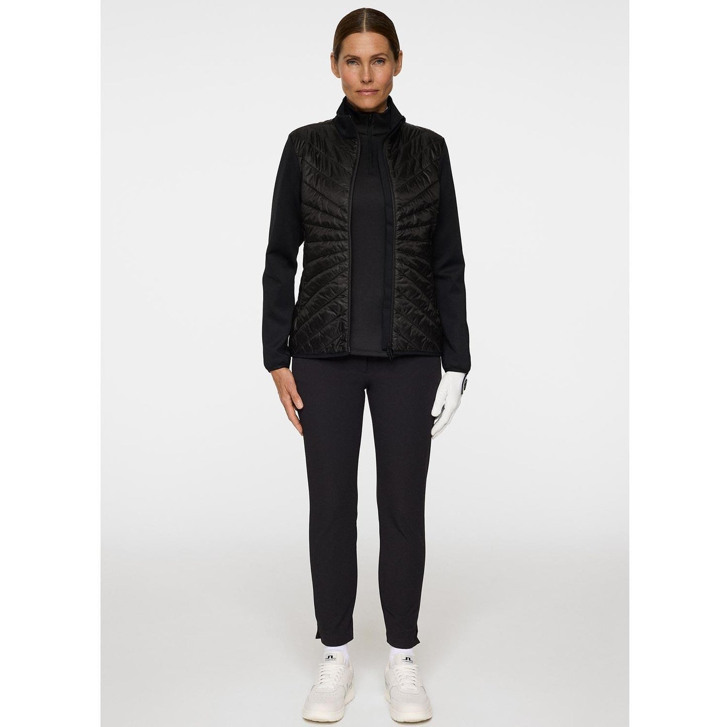 Lindeberg Madde Quilt Hybrid Golfjacke Damen Black