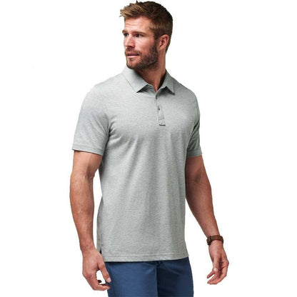 TravisMathew The Zinna Heather Grey Poloshirt Herren