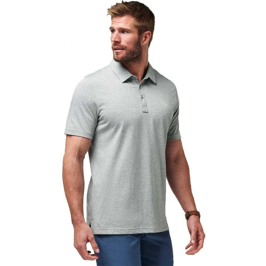 TravisMathew The Zinna Heather Grey Poloshirt Herren