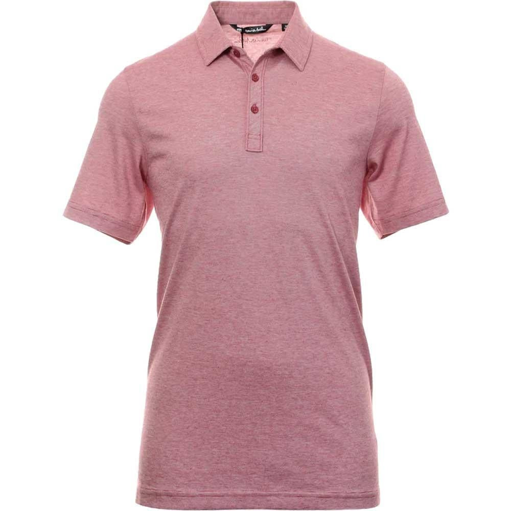 TravisMathew The Zinna Heather Cardinal Poloshirt Herren