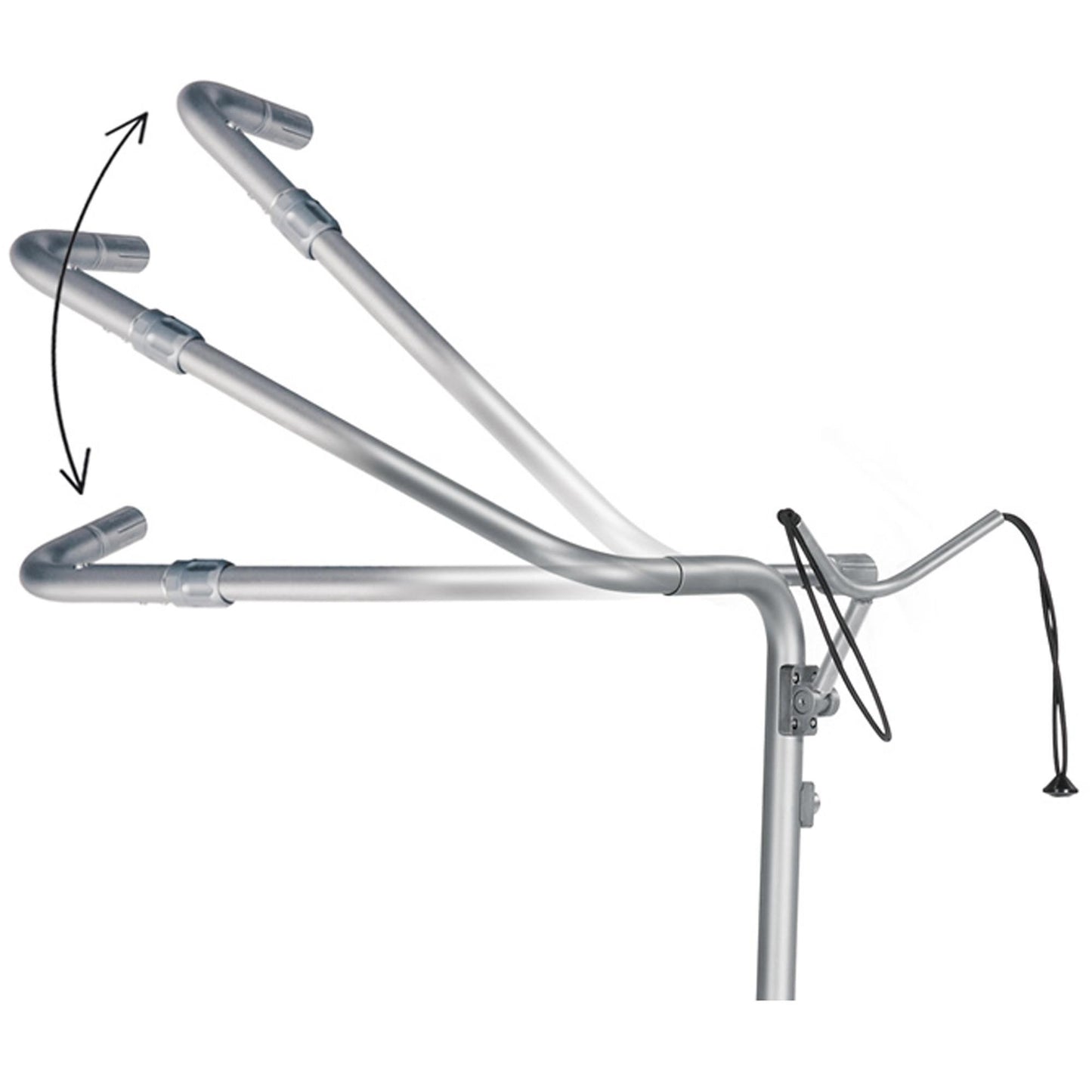 JuCad Junior Edelstahl Golftrolley 3-rädrig