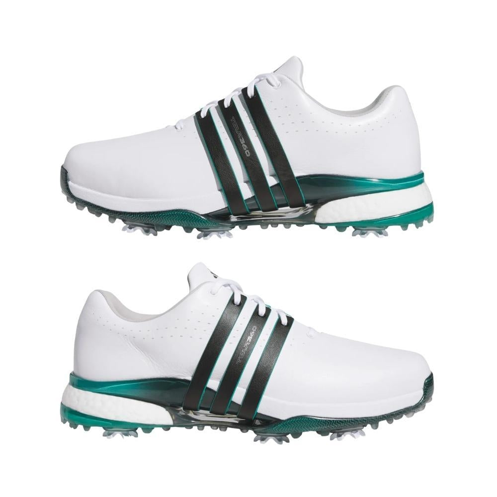 Adidas Tour360 24 Herrengolfschuhe Weiß-Schwarz-Grün