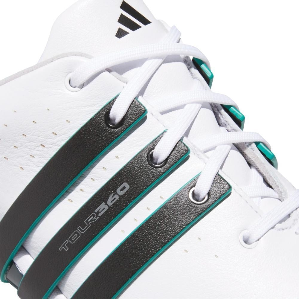 Adidas Tour360 24 Herrengolfschuhe Weiß-Schwarz-Grün