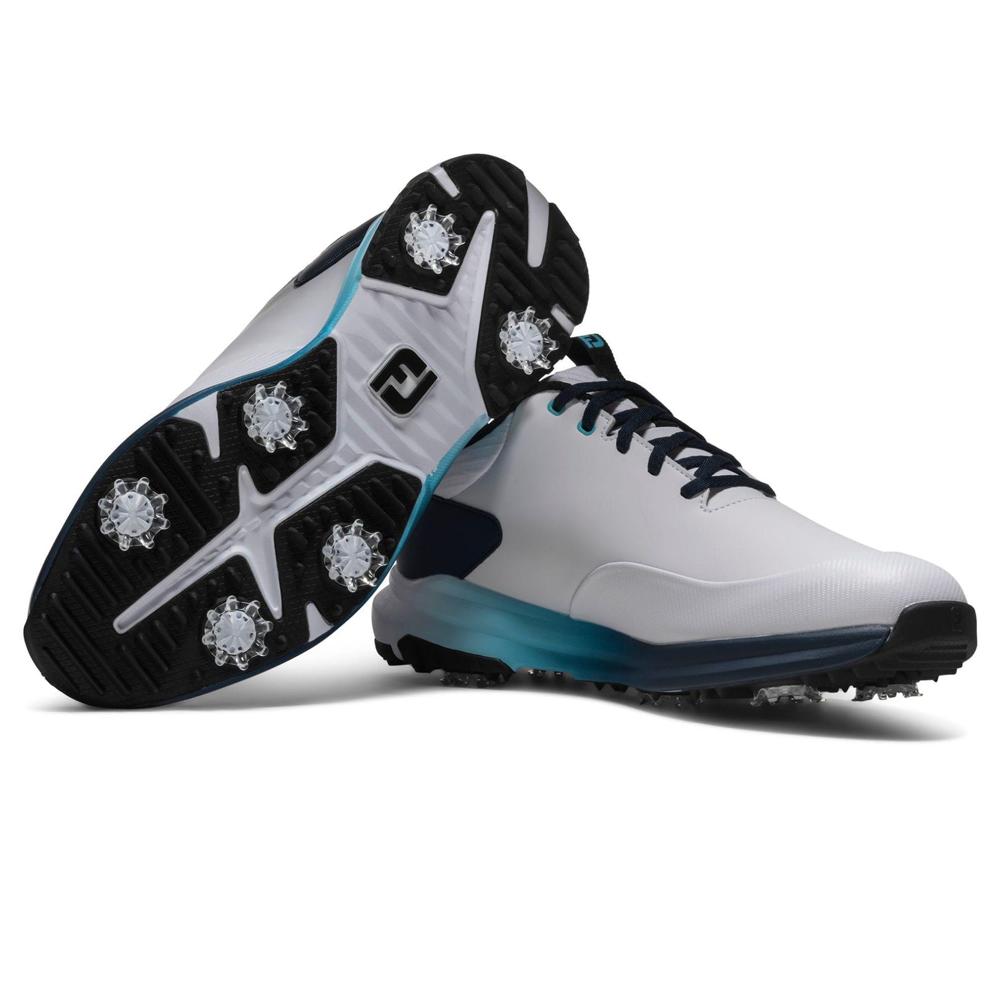 FootJoy Tour Rival Herrengolfschuhe White-Navy-Blue