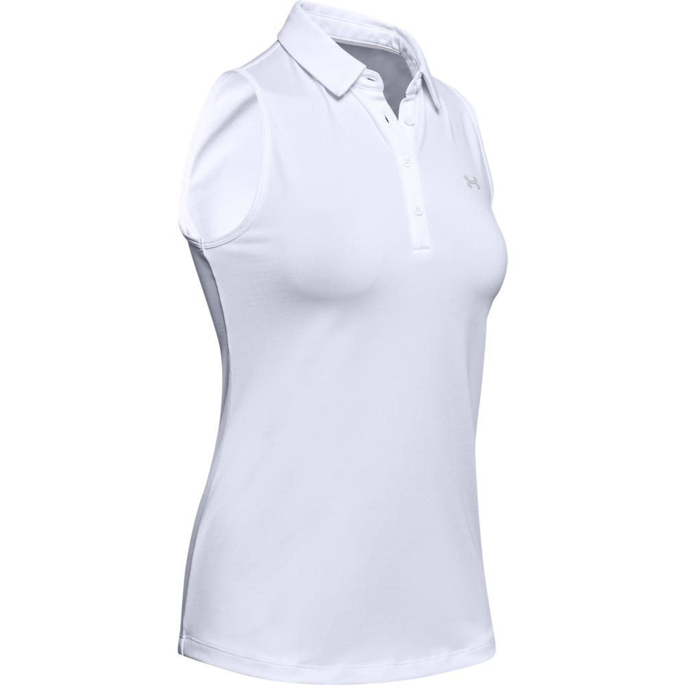 Under Armour Zinger Sleeveless Damengolfpoloshirt Weiß