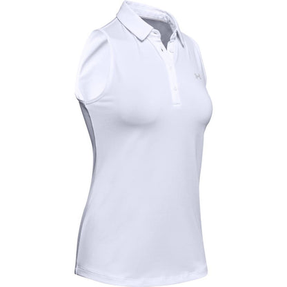 Under Armour Zinger Sleeveless Damengolfpoloshirt Weiß