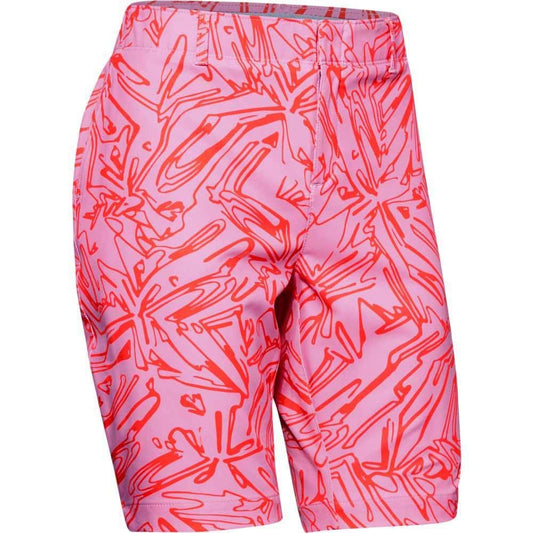 Under Armour Links Printed Damenshorts Rot-Pink