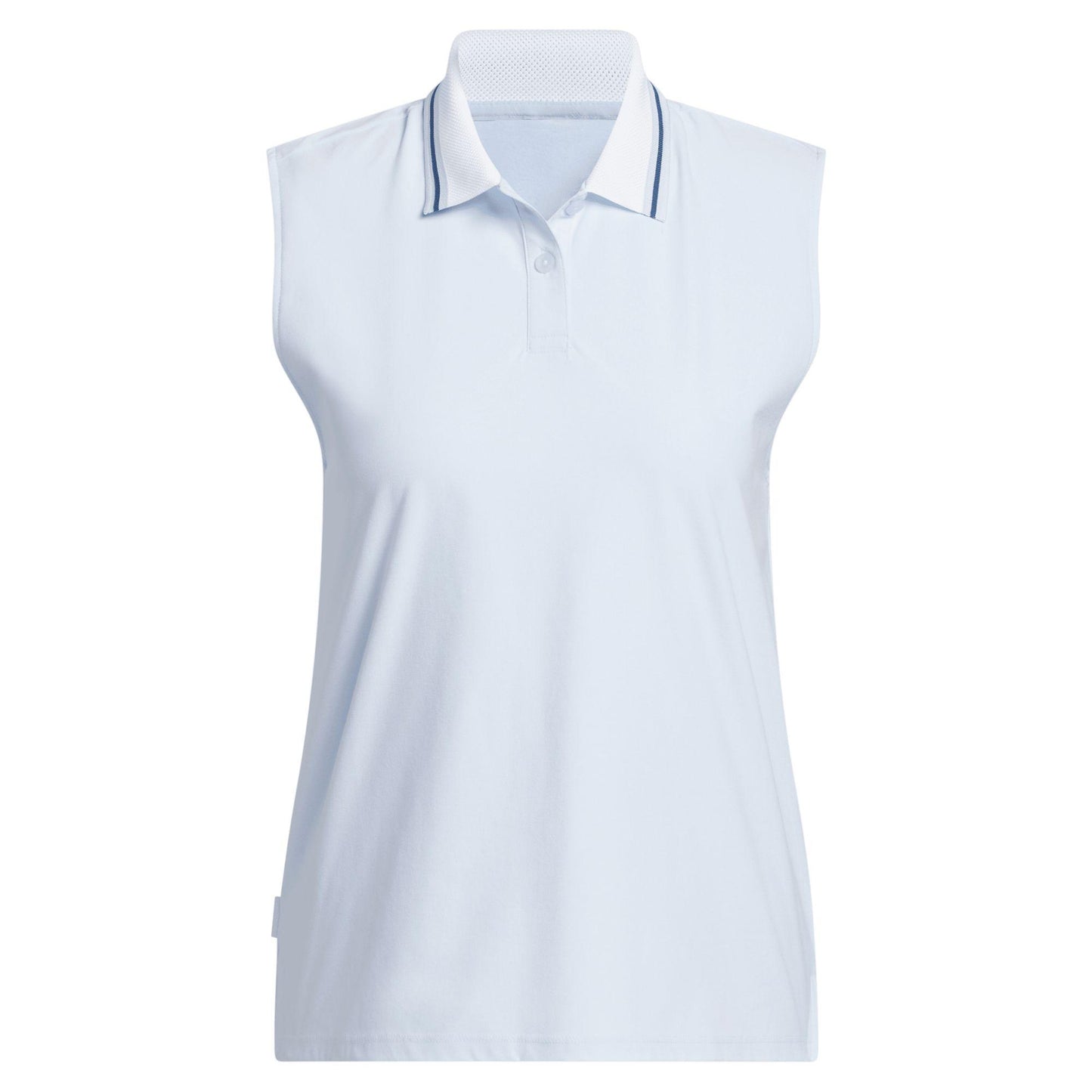 adidas Beyond The Course Twistknit Sleeveless Damenpoloshirt clear sky/weiß