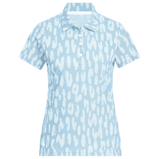 adidas Ultimate365 Jacquard Climacool Damenpoloshirt hellblau