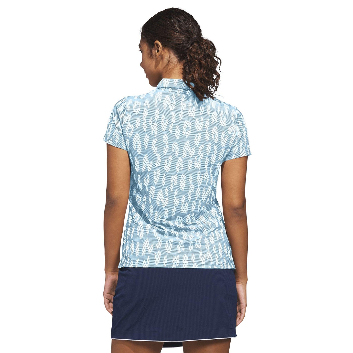 adidas Ultimate365 Jacquard Climacool Damenpoloshirt hellblau