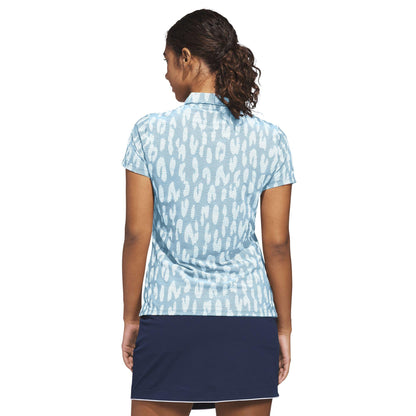 adidas Ultimate365 Jacquard Climacool Damenpoloshirt hellblau