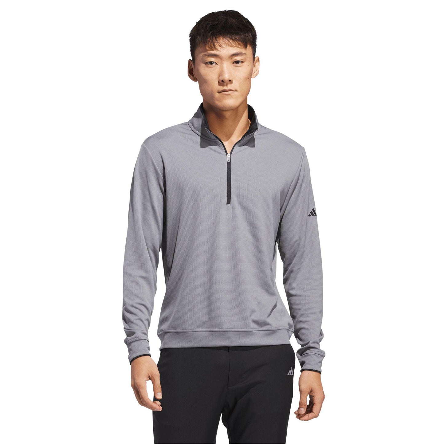 adidas Lightweight Half-Zip Herrenpullover grau