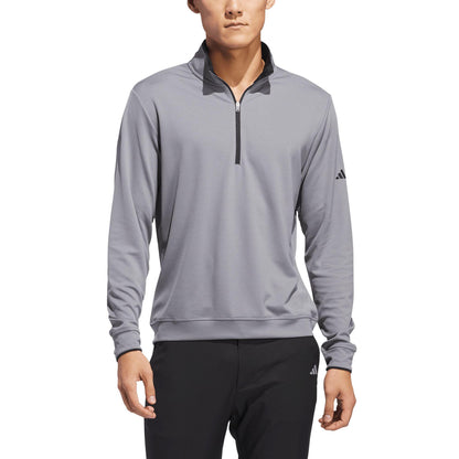 adidas Lightweight Half-Zip Herrenpullover grau