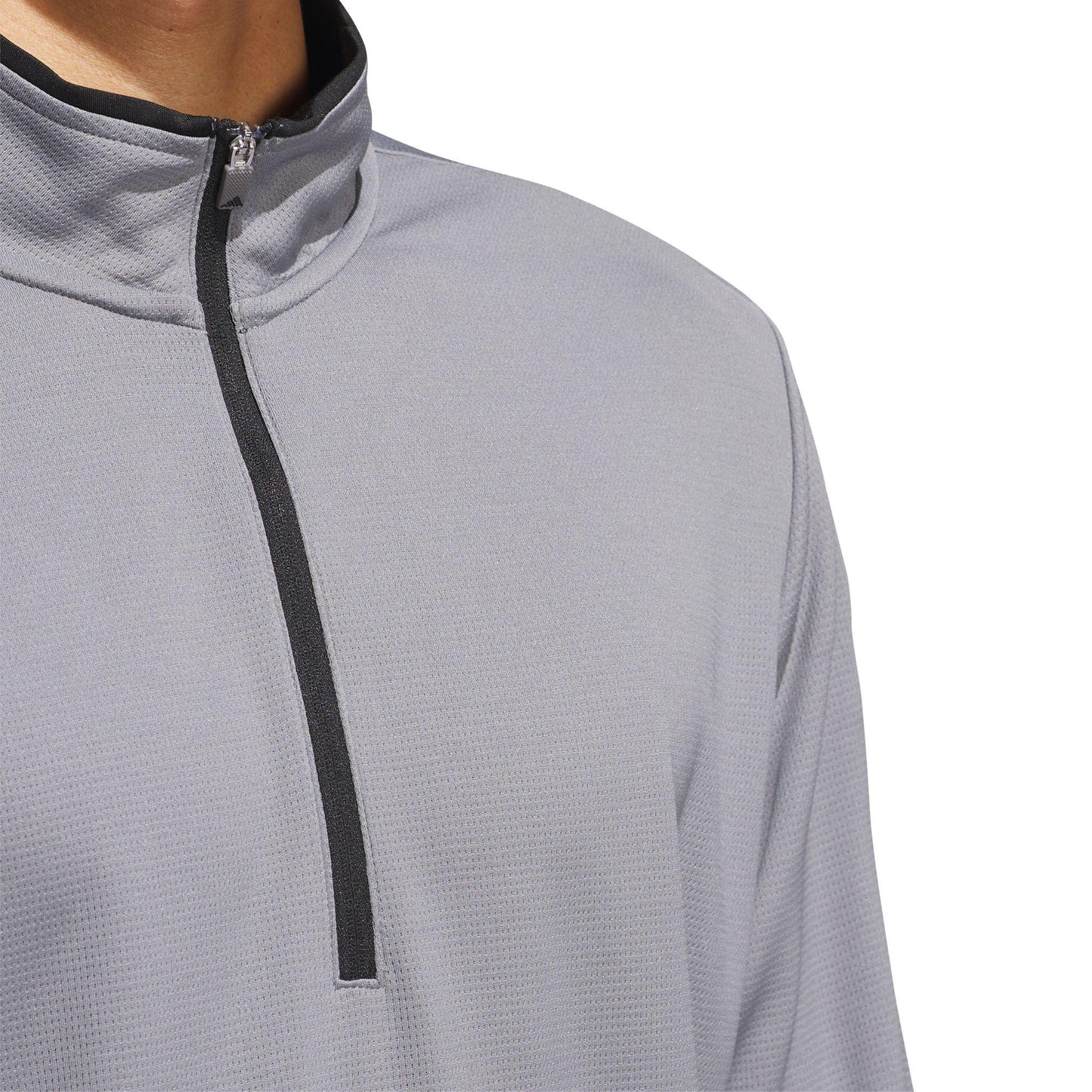 adidas Lightweight Half-Zip Herrenpullover grau