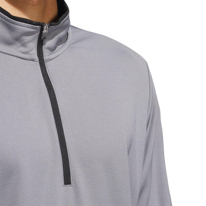 adidas Lightweight Half-Zip Herrenpullover grau
