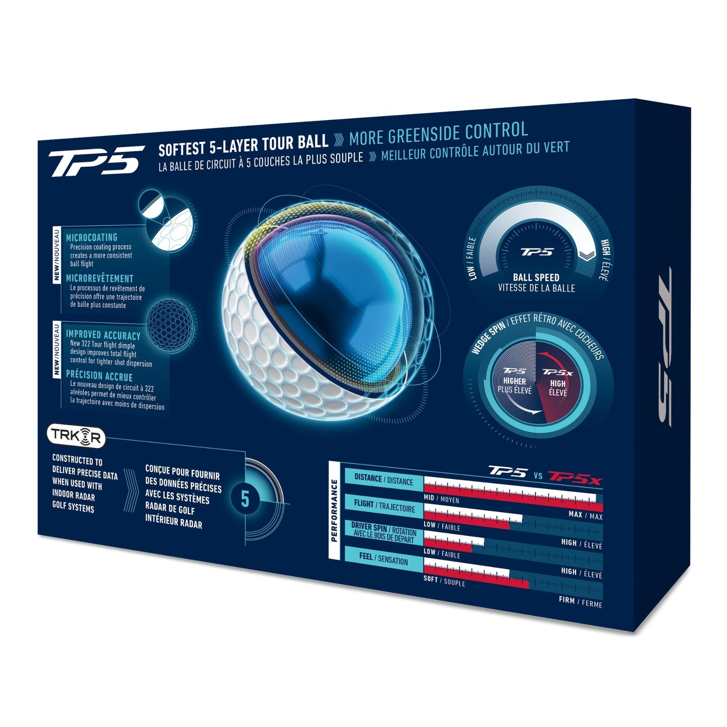 TaylorMade TP5 TRK-R Radar Golfbälle 2026