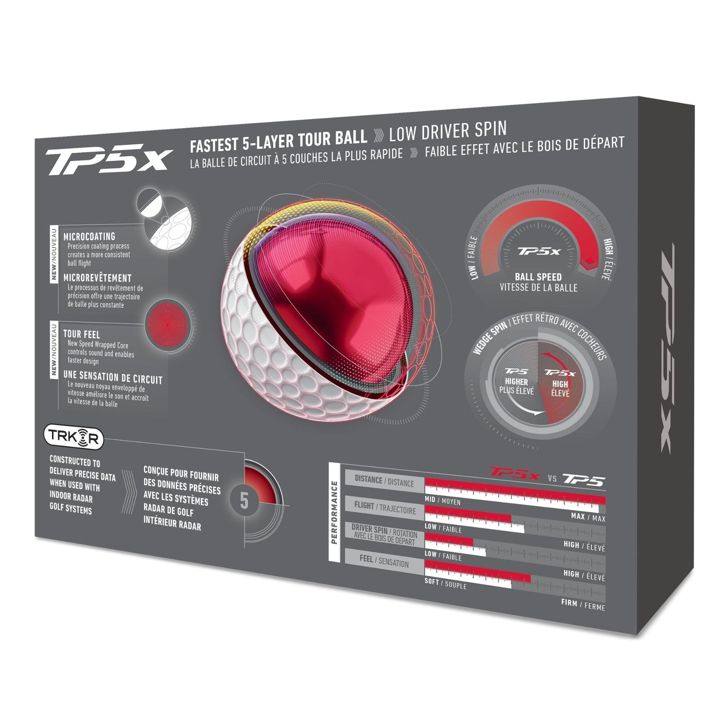 TaylorMade TP5 TRK-R Radar Golfbälle 2026