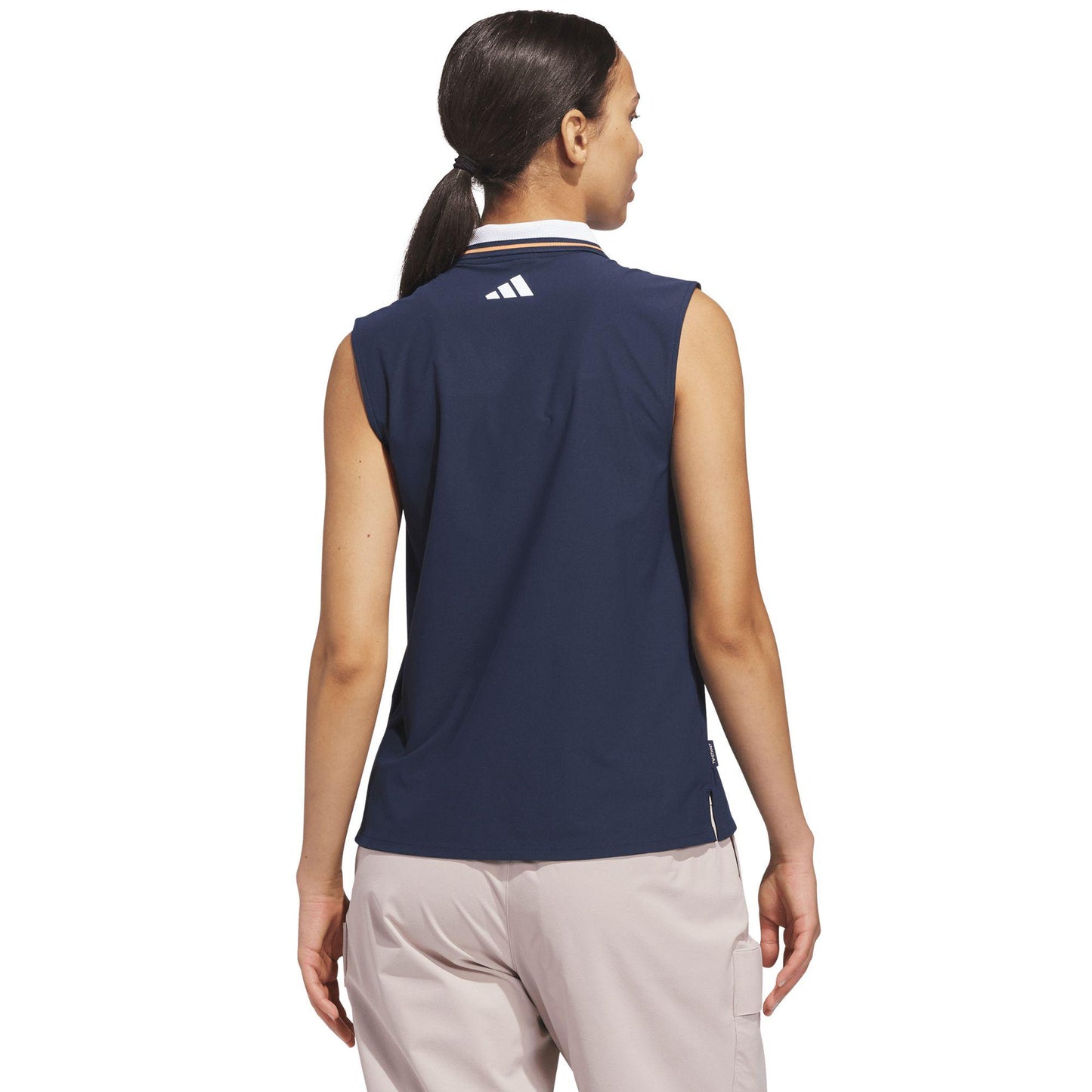 adidas Beyond The Course Twistknit Sleeveless Damenpoloshirt navy