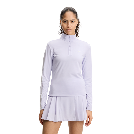 Lindeberg_Hertta_Long_Sleeve_Damen_Poloshirt_2026_Purple_Heather_GWJT15986_Q024