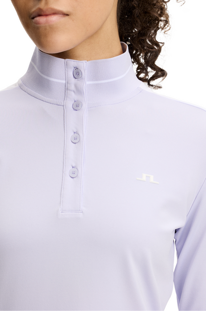 Lindeberg_Hertta_Long_Sleeve_Damen_Poloshirt_2026_Purple_Heather_GWJT15986_Q024