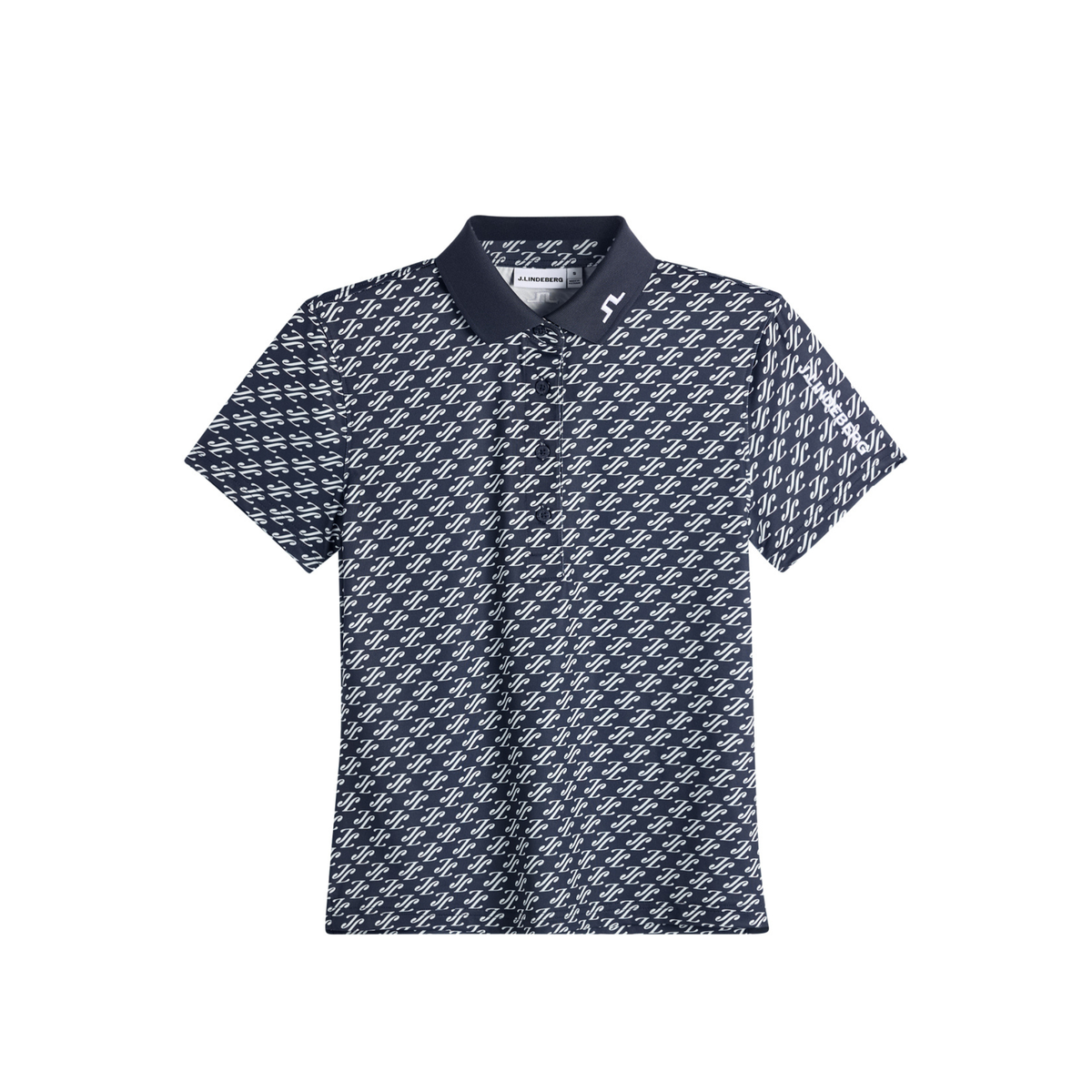 Lindeberg_Tour_Tech_Print_Damen_Poloshirt_2026_Cardi_Jacquard_S_-_Navy_GWJT14815_O632