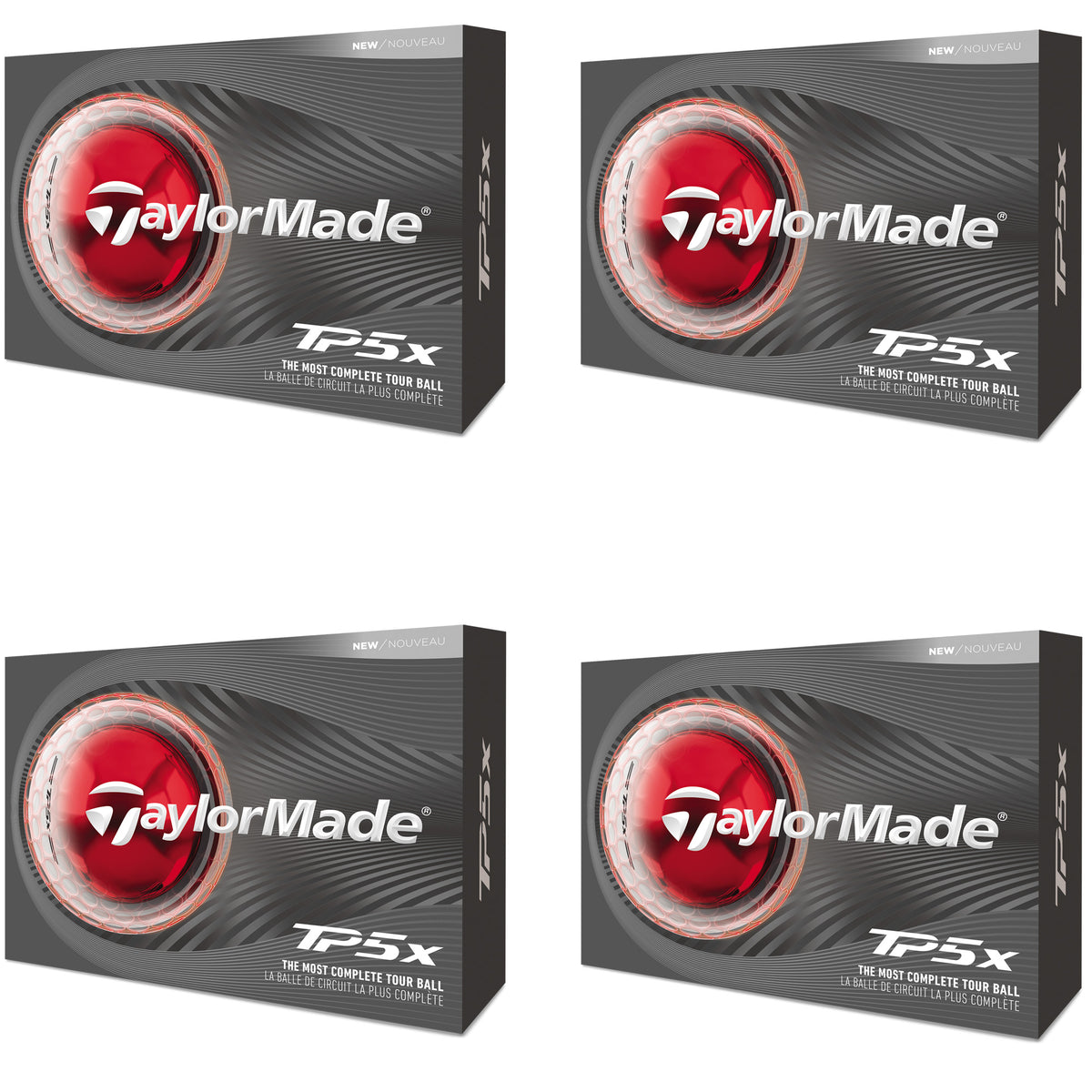 TaylorMade TP5x Golfbälle personalisiert 4 Dutzend