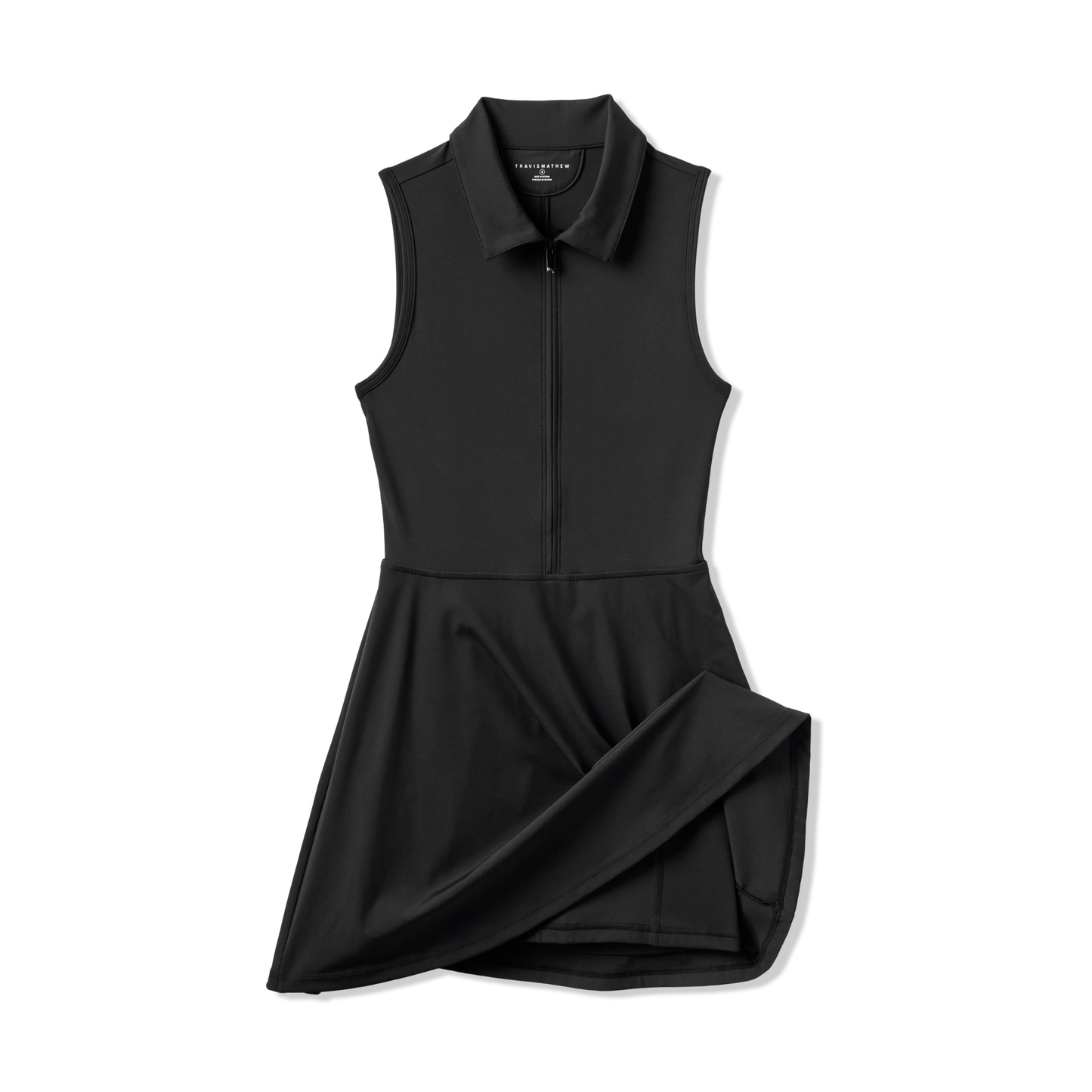 TravisMathew_Moveknit_SL_Zip_Damenkleid_schwarz_1LF073_0BLK