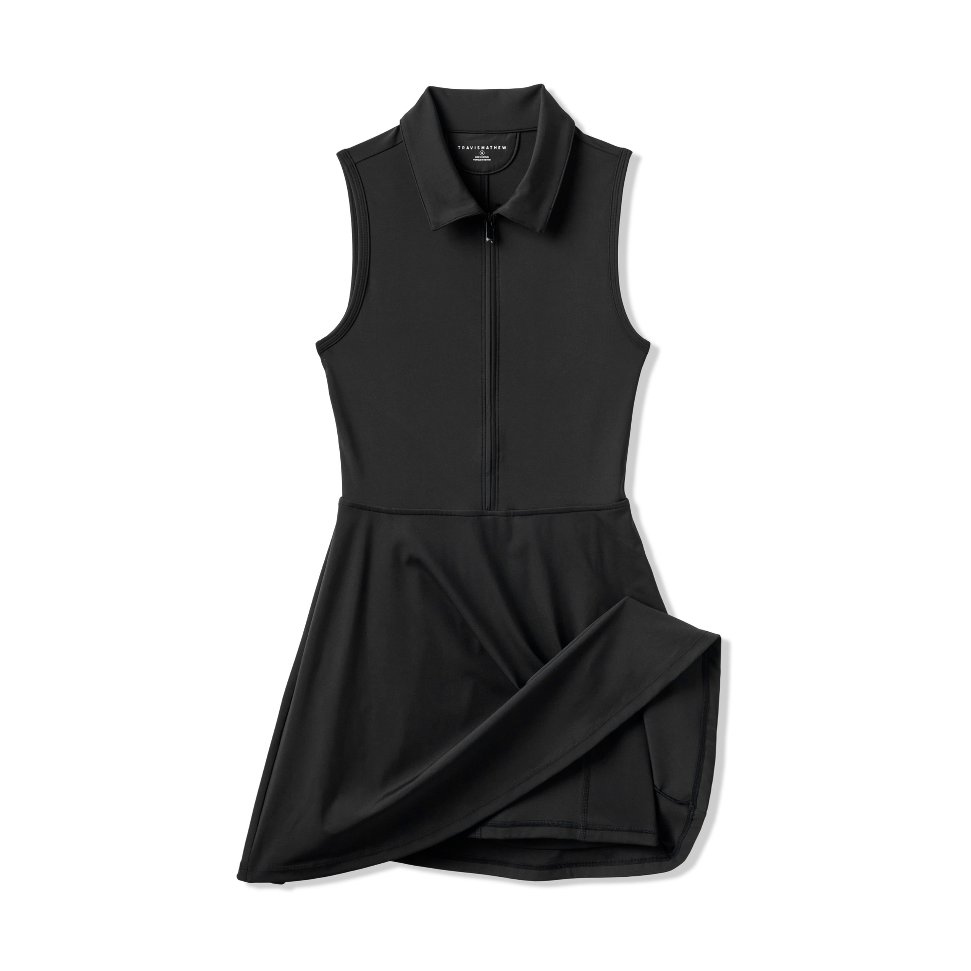 TravisMathew_Moveknit_SL_Zip_Damenkleid_schwarz_1LF073_0BLK