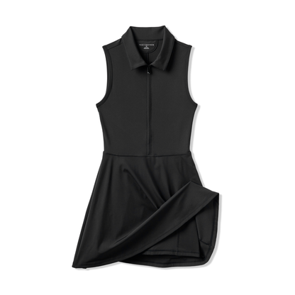 TravisMathew_Moveknit_SL_Zip_Damenkleid_schwarz_1LF073_0BLK