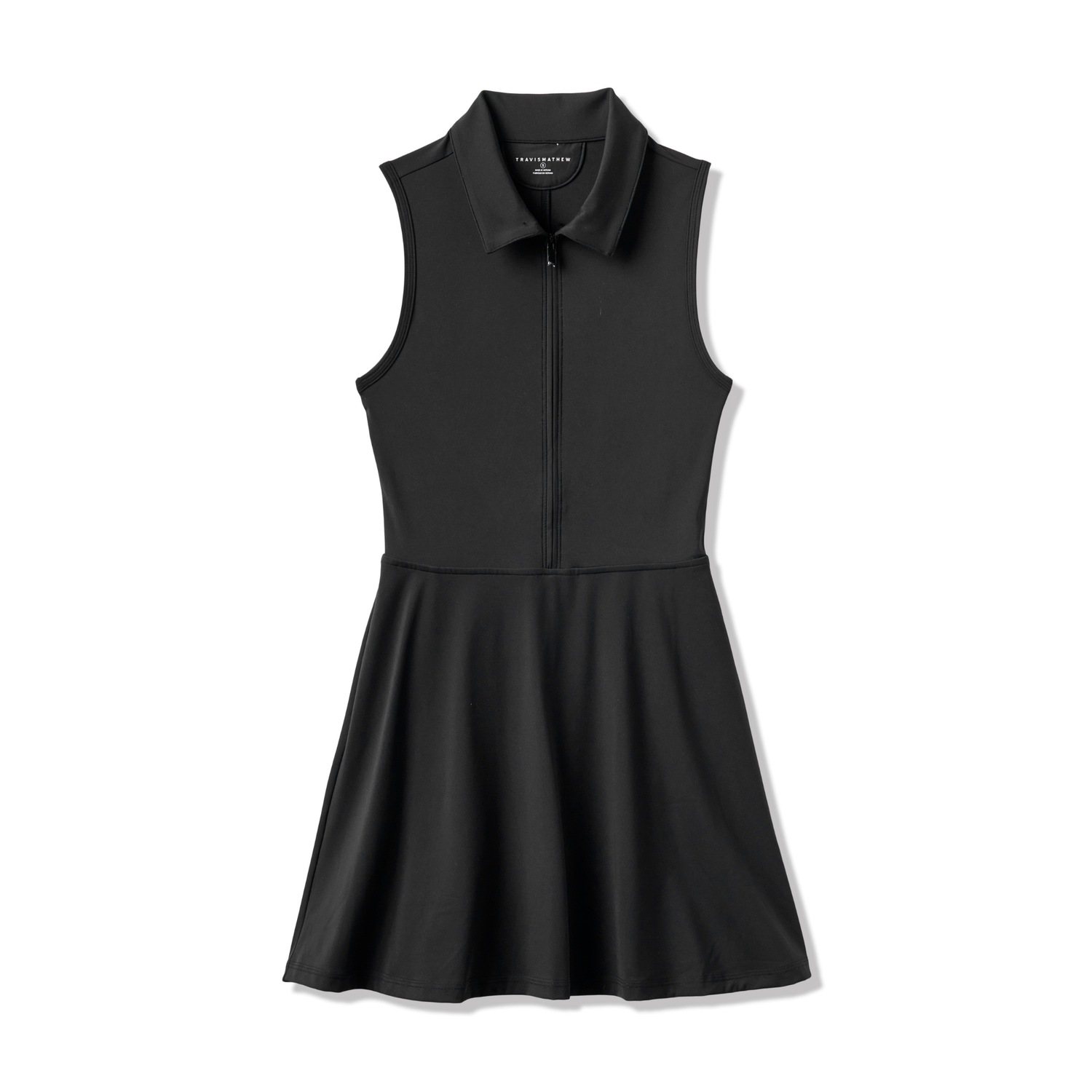 TravisMathew_Moveknit_SL_Zip_Damenkleid_schwarz_1LF073_0BLK