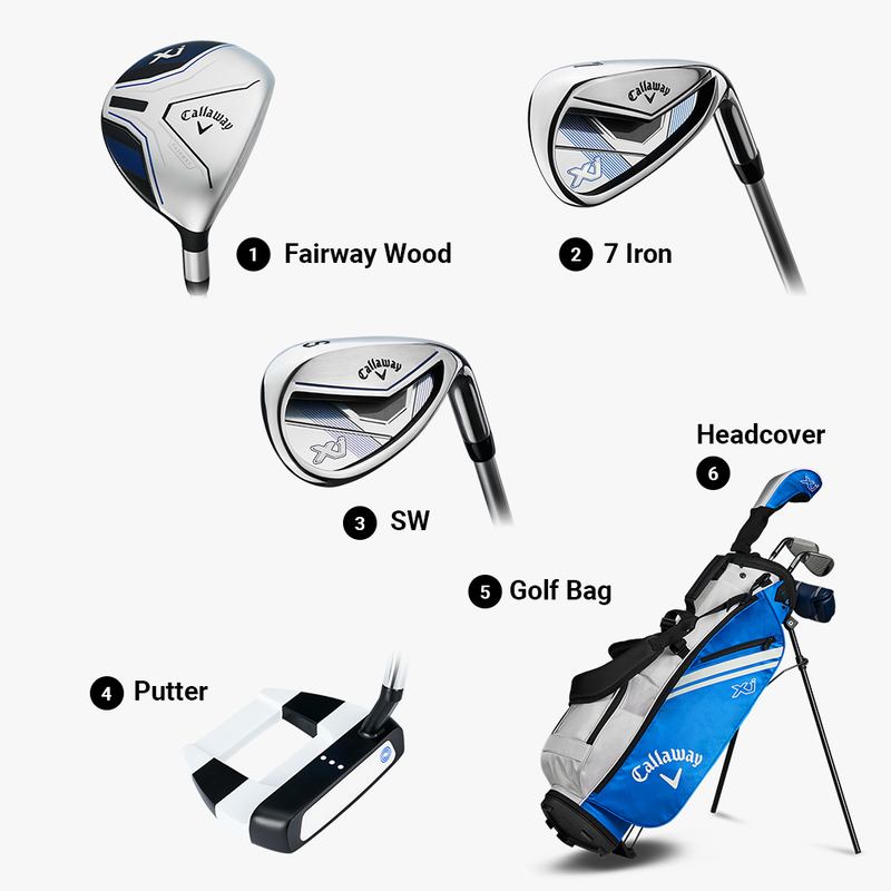 Callaway XJ Junior Set 2026 blau-weiß