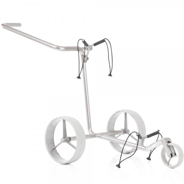 JuStar Carbon Light Elektrotrolley mit Tragetasche, Scorekartenhalter und Schirm