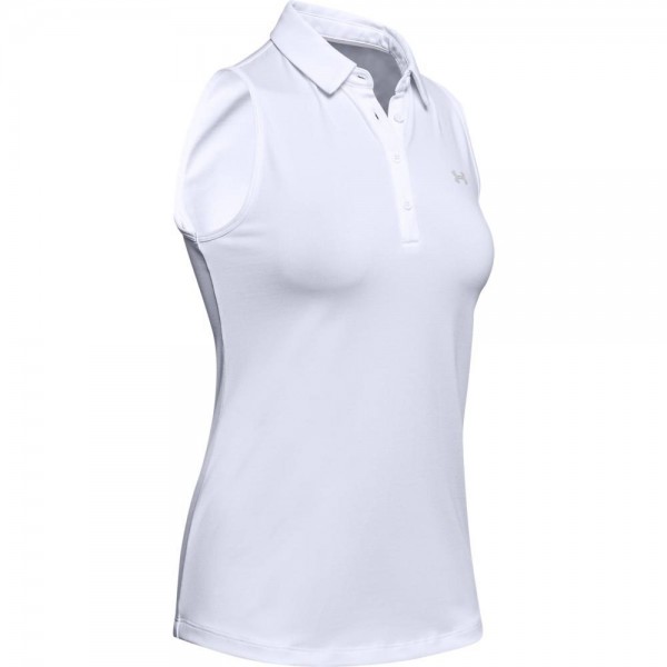 Under Armour Zinger Sleeveless Damengolfpoloshirt Weiß