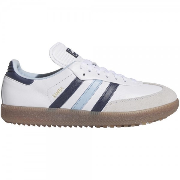 Adidas Samba Herrengolfschuhe weiss-blau