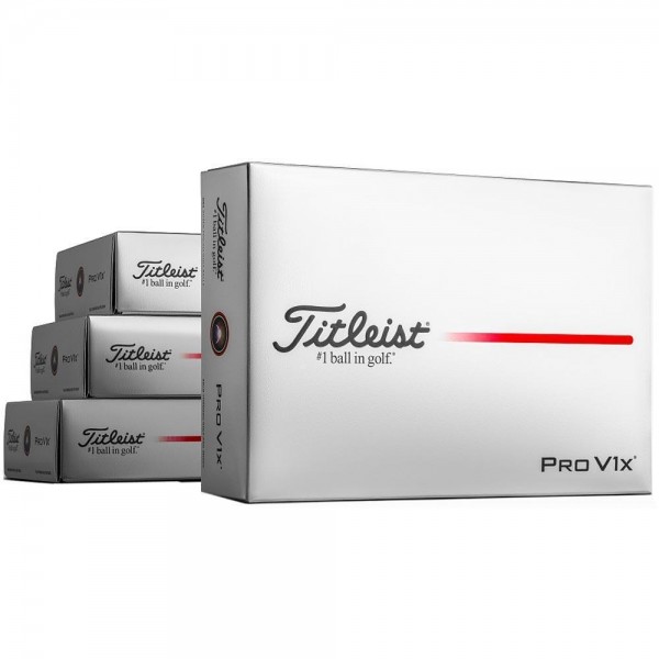 Titleist Pro V1x Golfbälle 4 Dutzend bedruckt 2025