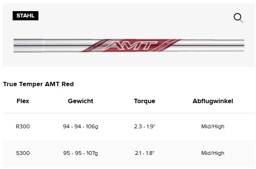 Titleist T350 Eisen 2025 - Schäfte