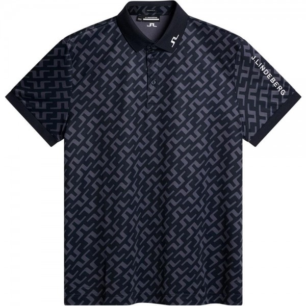 Lindeberg M Tour Tech Reg Print Herrengolfpoloshirt