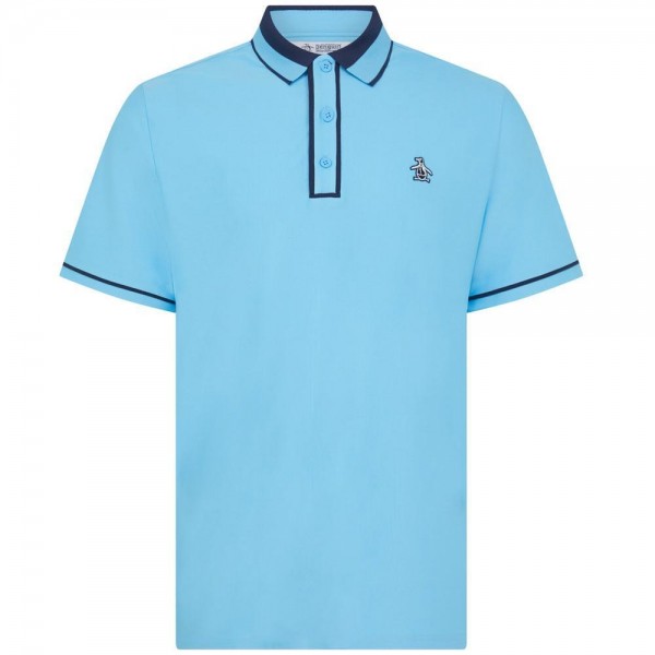 Penguin Ribbed Earl Blocked Herrengolfpoloshirt