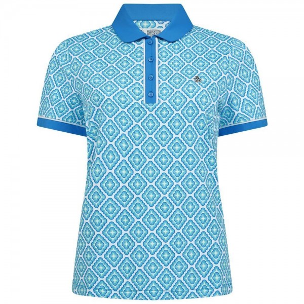 Penguin Sleeve Printed Damenpolo
