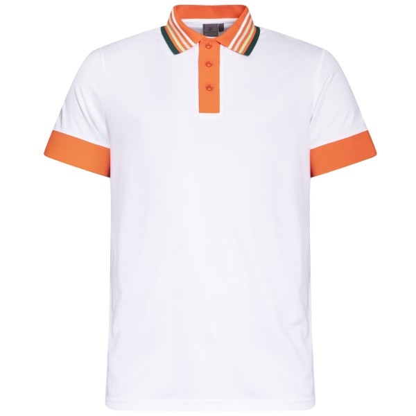 Cross M Stripe Herrengolfpoloshirt